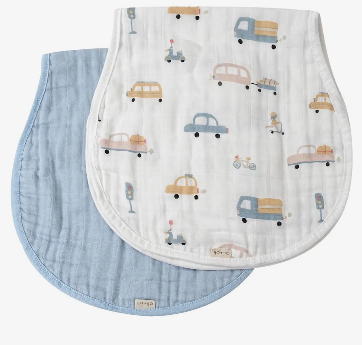 Two Pack Burp Cloth Set (Auto Blues)