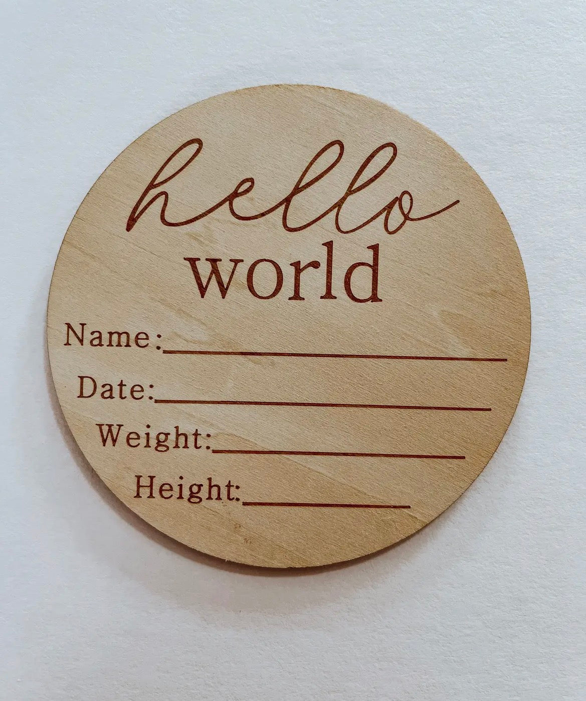 Hello World Plaque