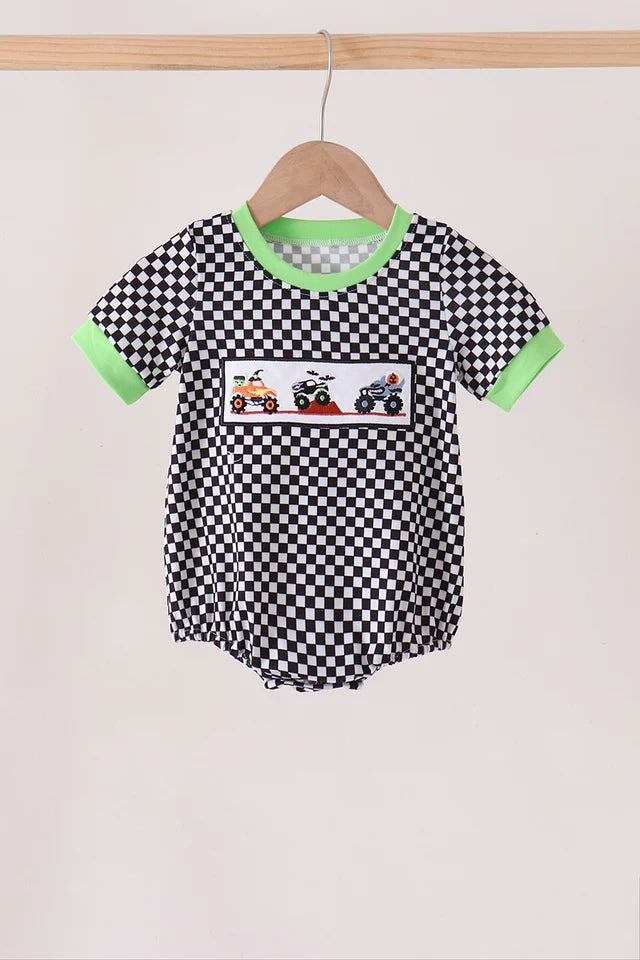 Monster Truck Checkered Bubble