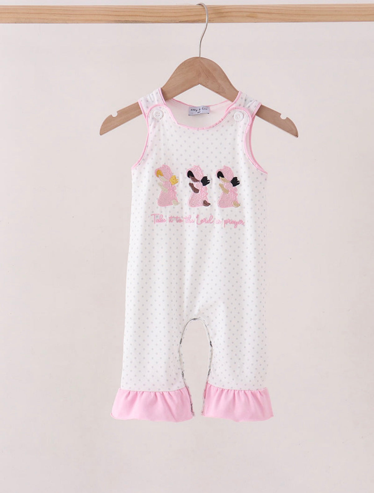 Pink Prayers Romper