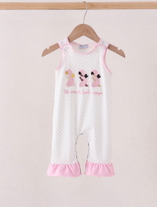 Pink Prayers Romper