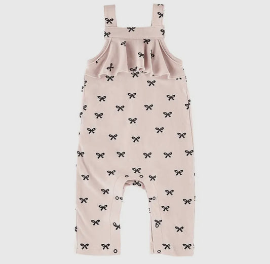 Ruffle Overalls- Bows