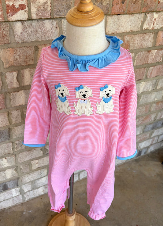 Pink Puppy Romper