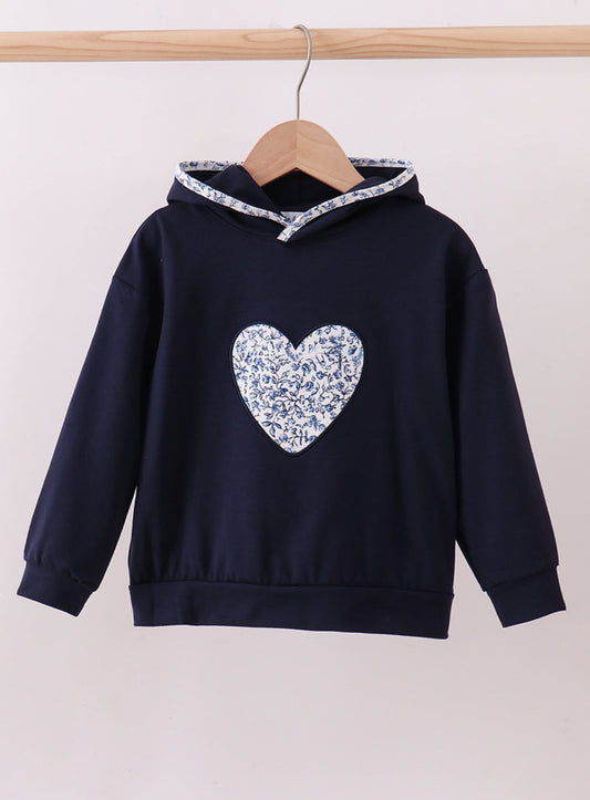 Floral Heart Pullover