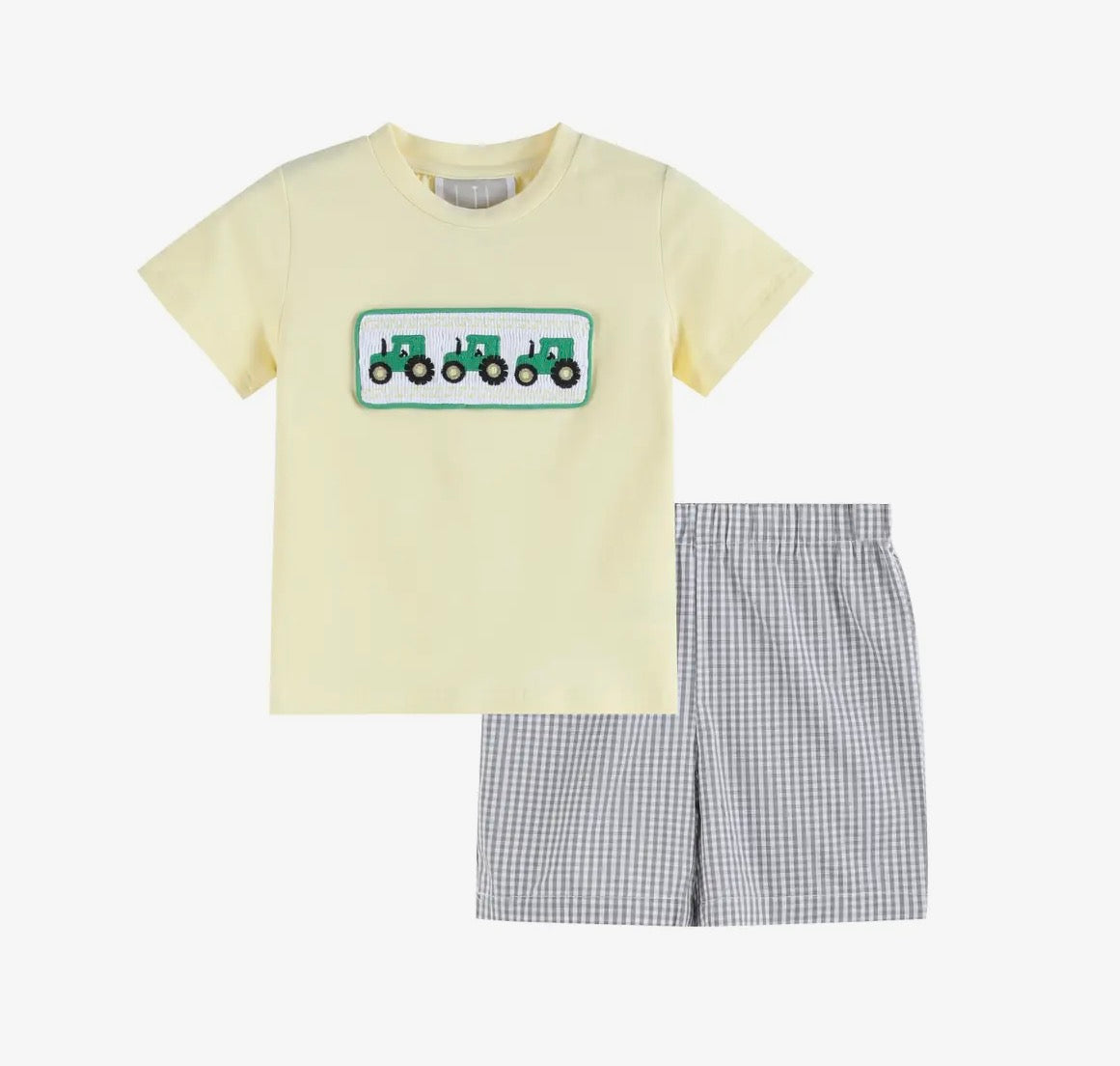 Green Tractor Smock Set