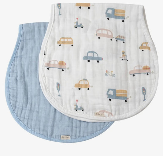 Two Pack Burp Cloth Set (Auto Blues)