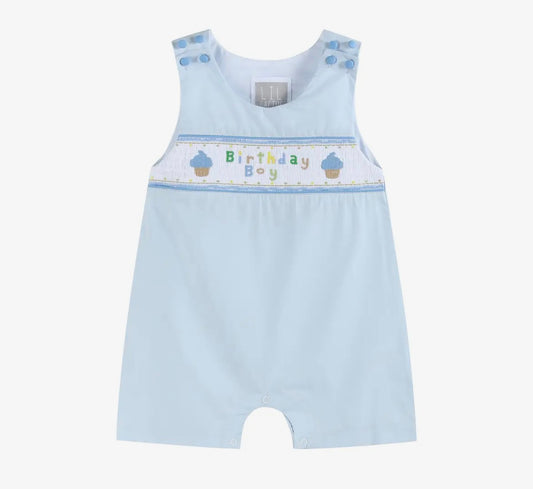 Blue Birthday Boy Smock