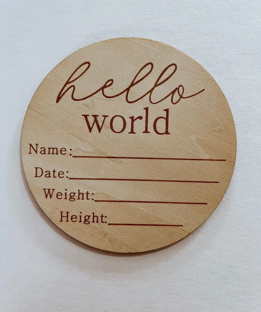 Hello World Plaque