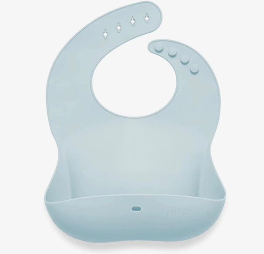 Silicone Bib in Sky Blue