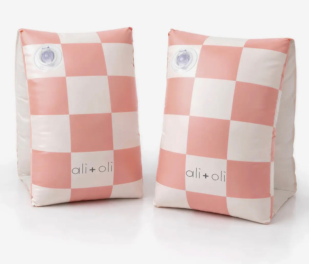 Swim Wings in Pink Checkered