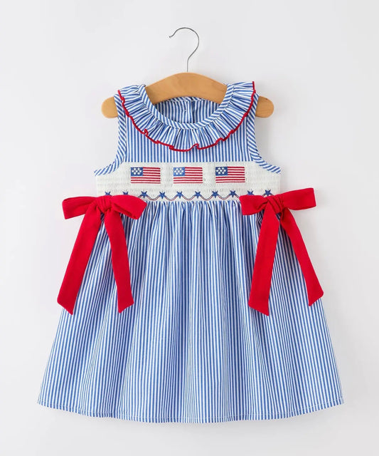Three Flag Bow Dress